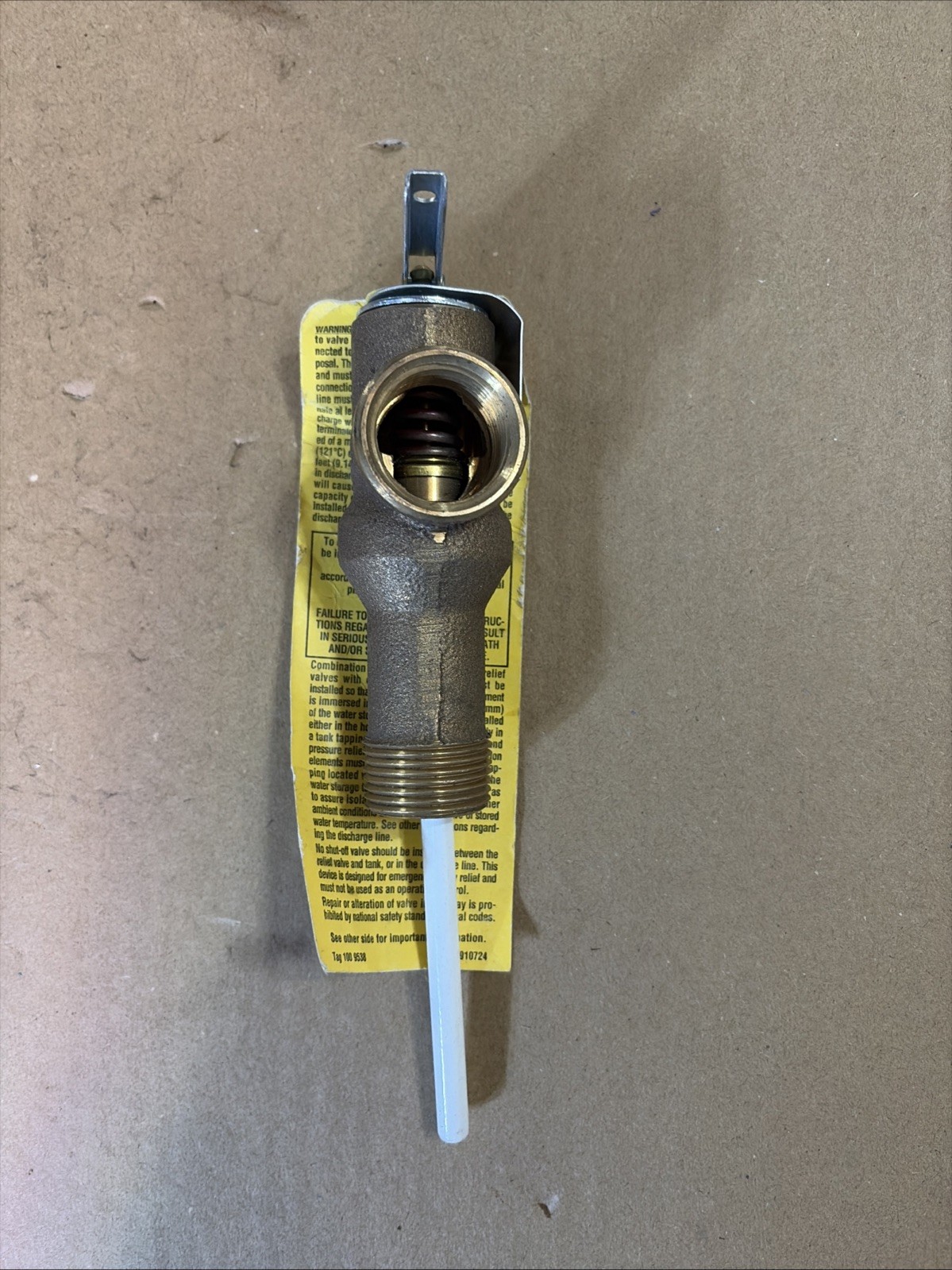 Watts 3/4 Lf L100xl 150-210 Temperature Pressure Relief Valve, Copper