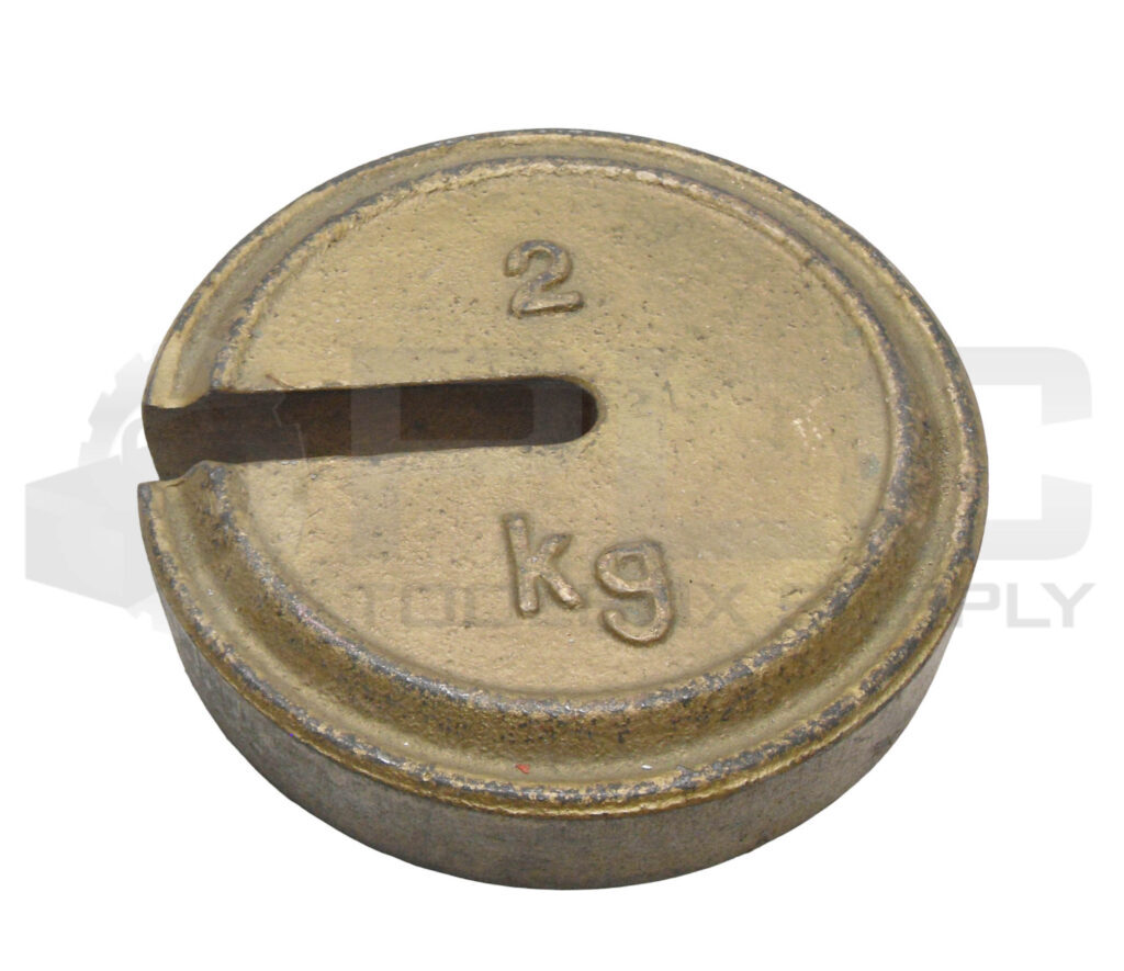 2KG CALIBRATION WEIGHT SLOTTED, 4.4LBS 5.25″ X 5.25″ X 1.25″