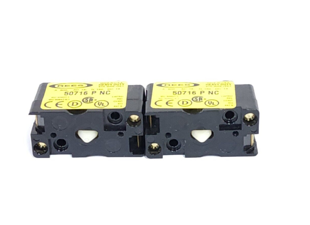 LOT OF 2 NEW REES 50716 P NC CONTACT BLOCKS 50716-P-NC