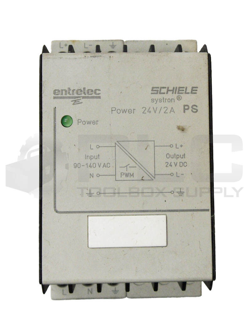 LOT OF 2 ENTRELEC 2.423.417.00 POWER SUPPLY 90-140VAC 47-63HZ
