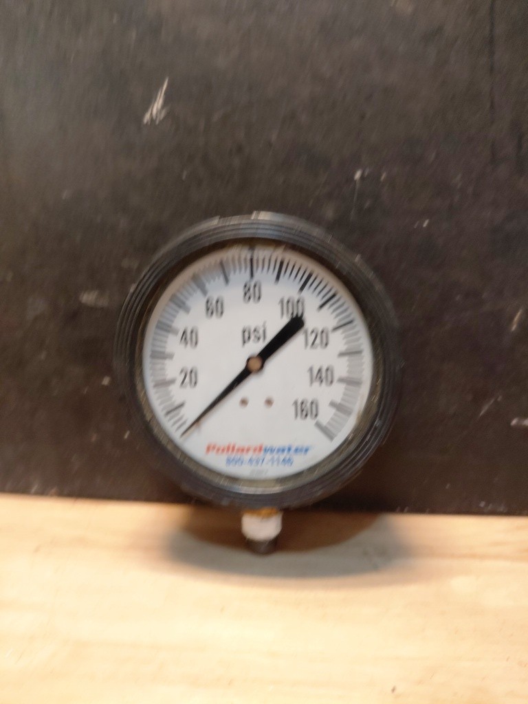 SPAN 0-160 PSI LIQUID FILLED DIAL INDICATOR GAUGE Sold As Seen