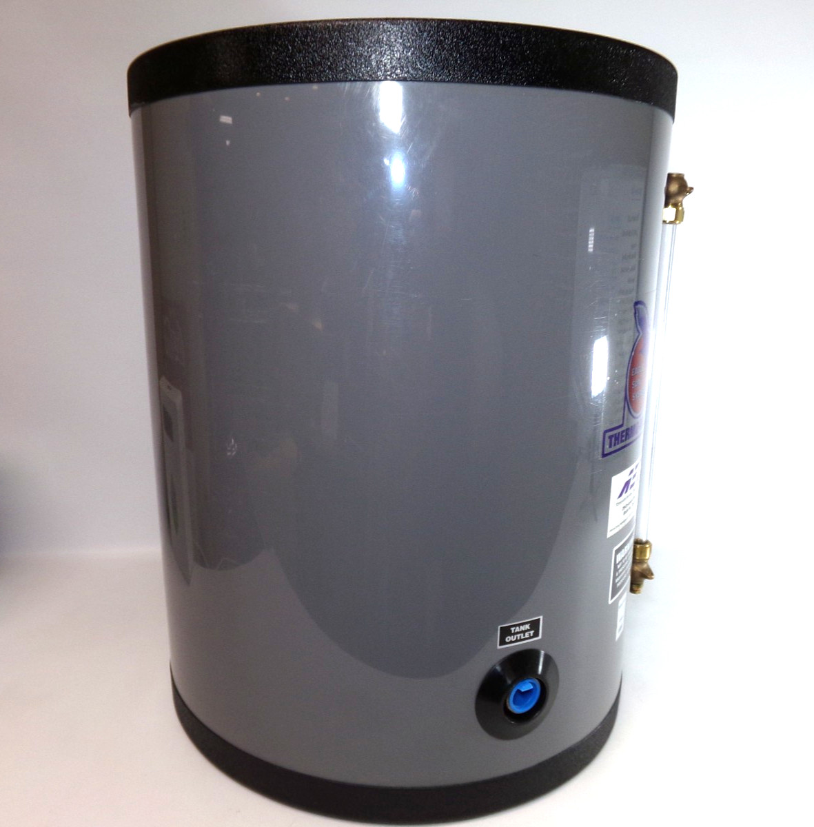 AET Thermomiser DB-15SS Stainless Steel Drainback Reservoir Tank w/ Sight Glass