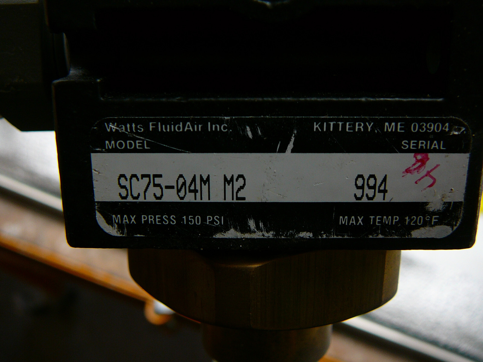 WATTS SOFT START VALVE SC75-04M/M2 W/2EV103 24V COIL & 1EV1-310 SOLENOID VALVE