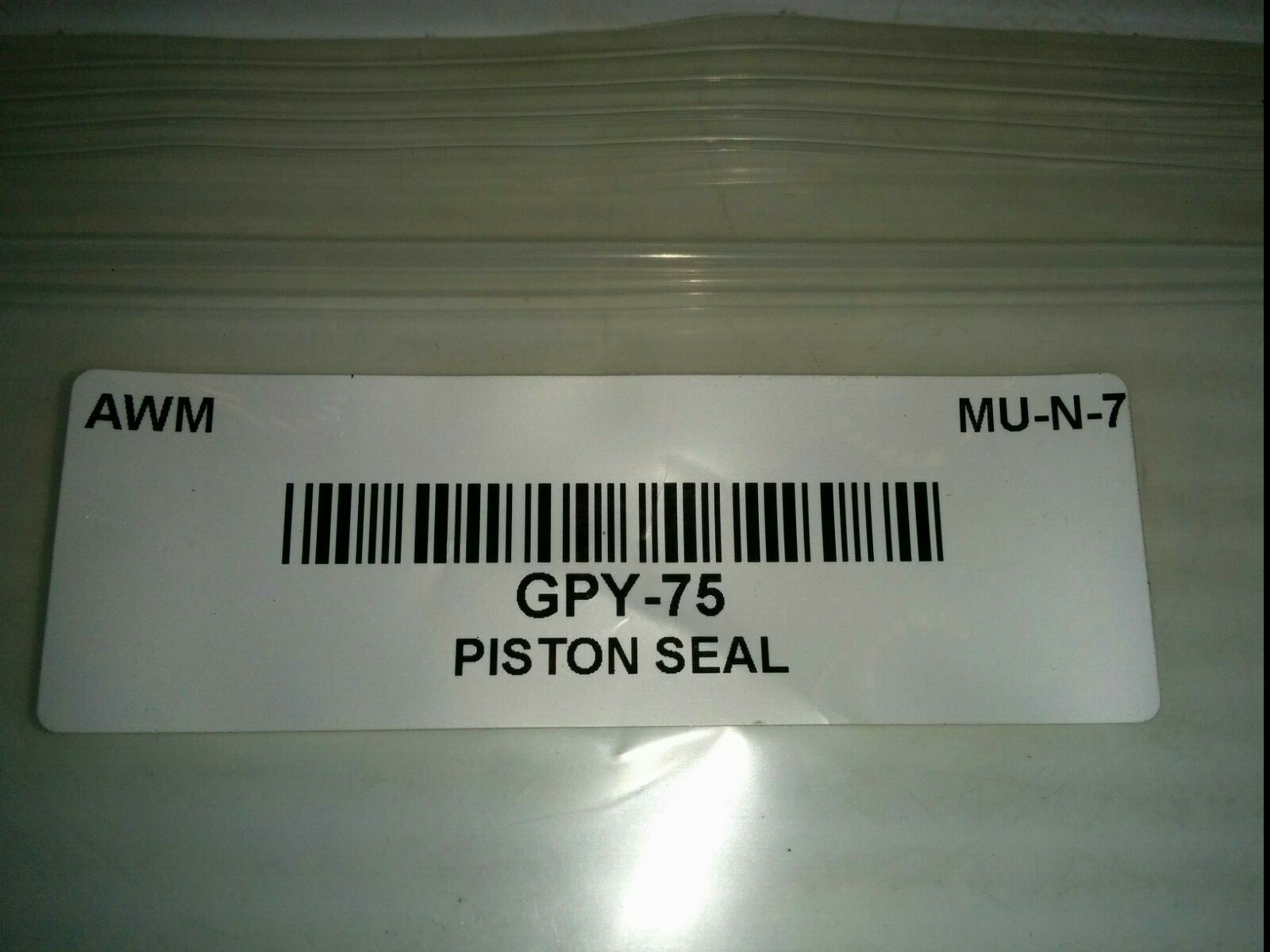 ALLWORLD MACHINERY GPY-75 PISTON SEAL, 75mm x 62mm x 7.7mm, NIB