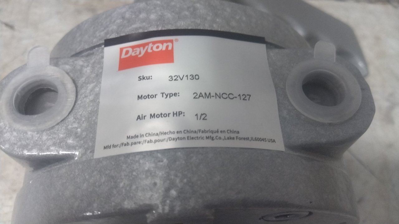 Dayton 32V130 1/2 HP 100 Max RPM 20-1/2 In Shaft Length Handheld Air Mixer