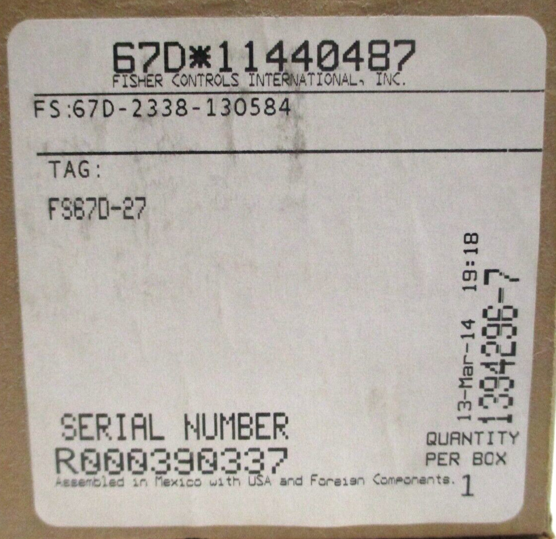 FISHER , FS-67D-2338-130584, 67D-27 , REGULATOR , 1/2″ FNPT, 0-35 PSI , SURPLUS