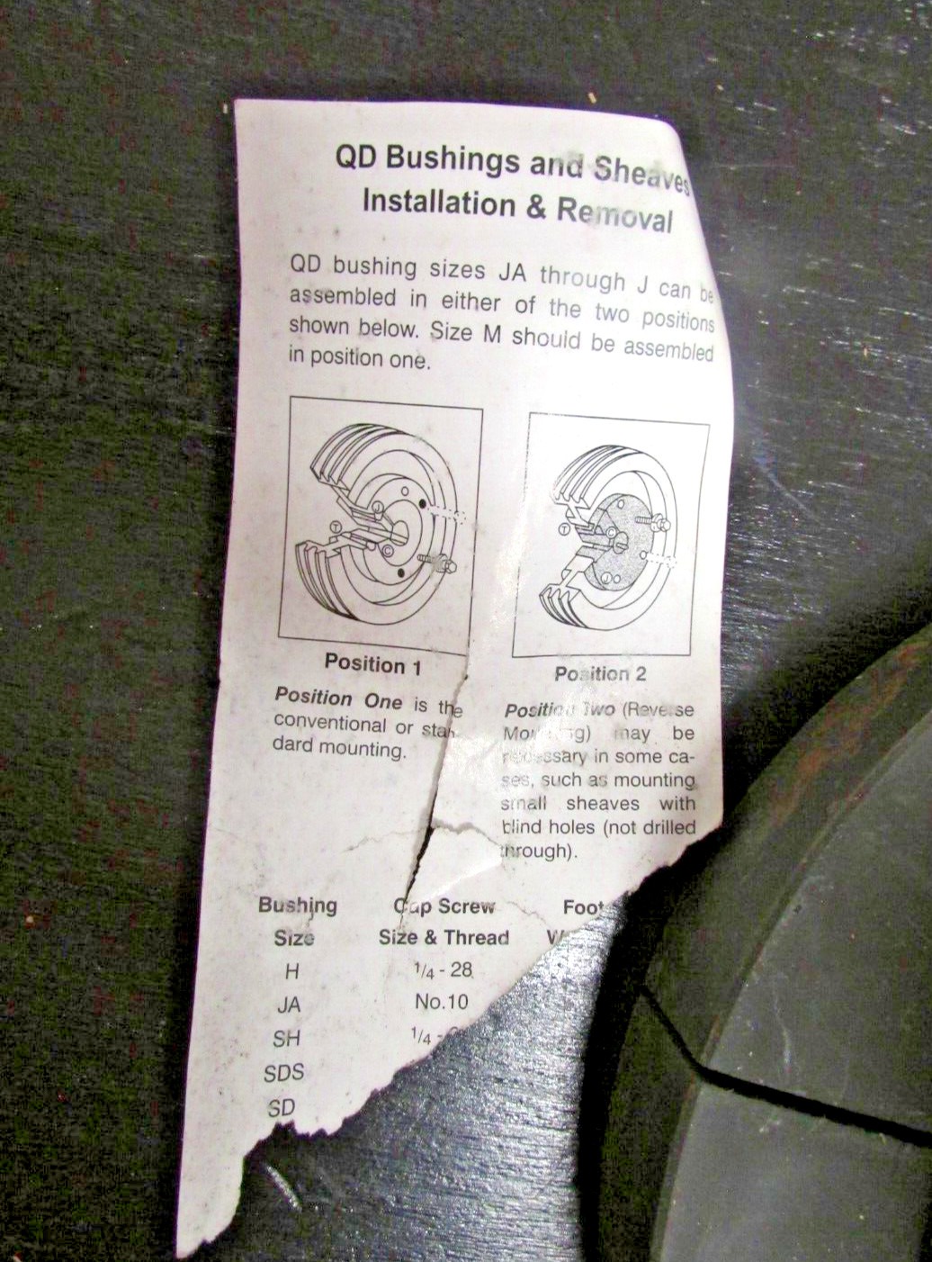QB F2-15/16 Bushing