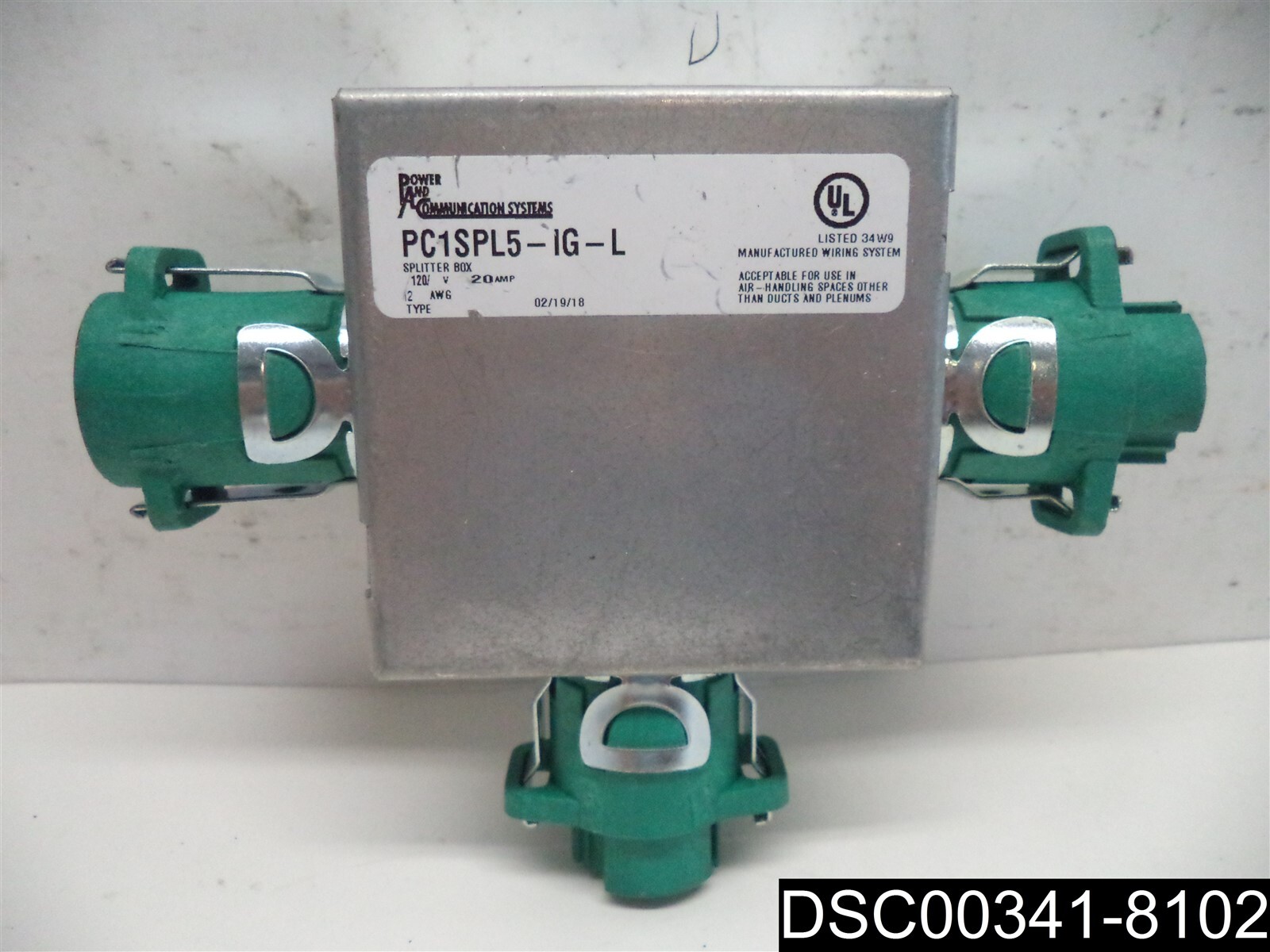 Power and Communication Sytems PC1SPL5-IG-L Splitter Module, 120V, 20AMP