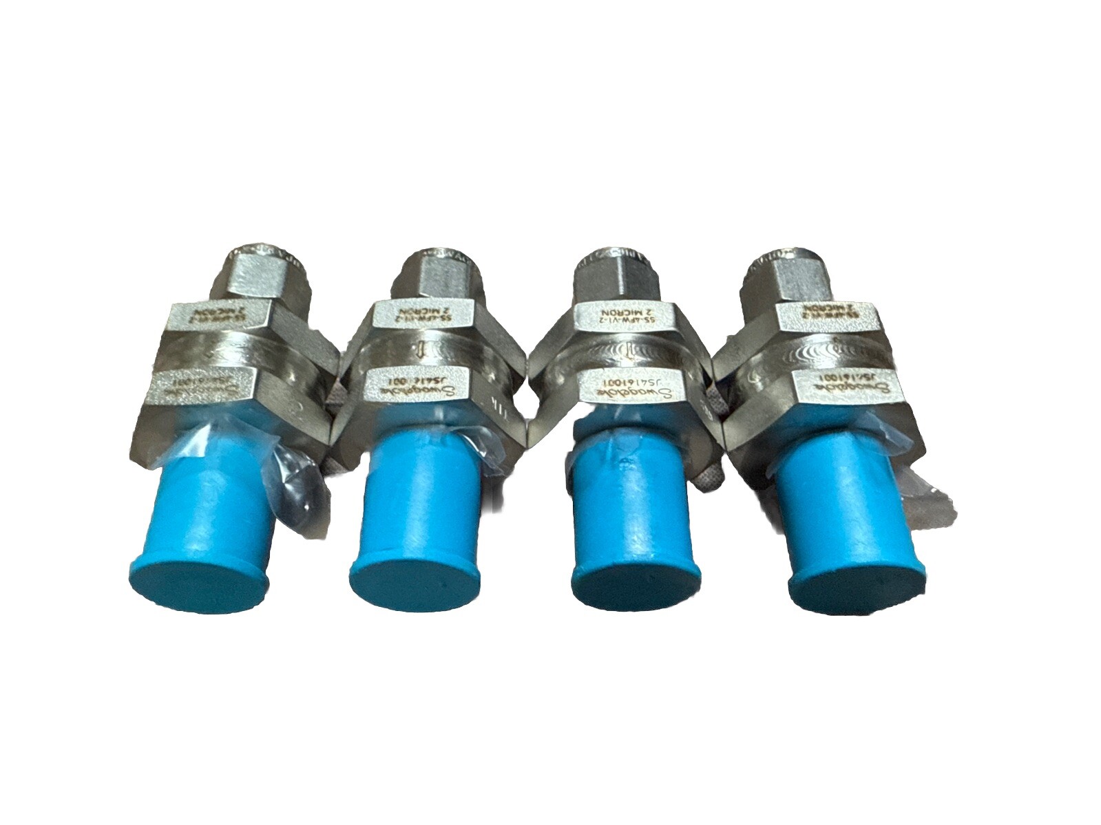 4x, Swagelok In-Line Filter2 Micron, 1/4” comp x 1/4” VCR, SS-4FW-V1-2, #102Q15