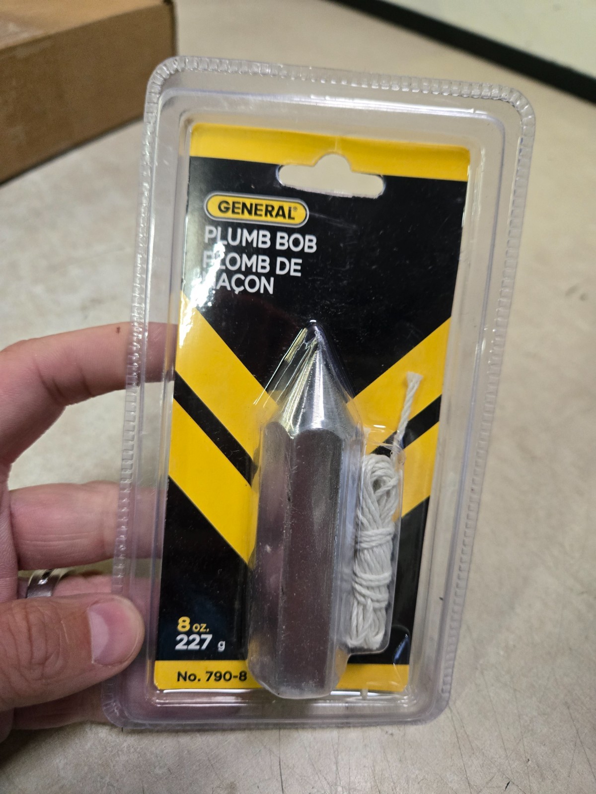 PLUMB BOB 8 OZ STEEL (Pack of 1) Factory Sealed