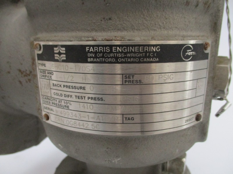 FARRIS ENGINEERING 26HC10-170S4 80PSI 1-1/2″ NSMP