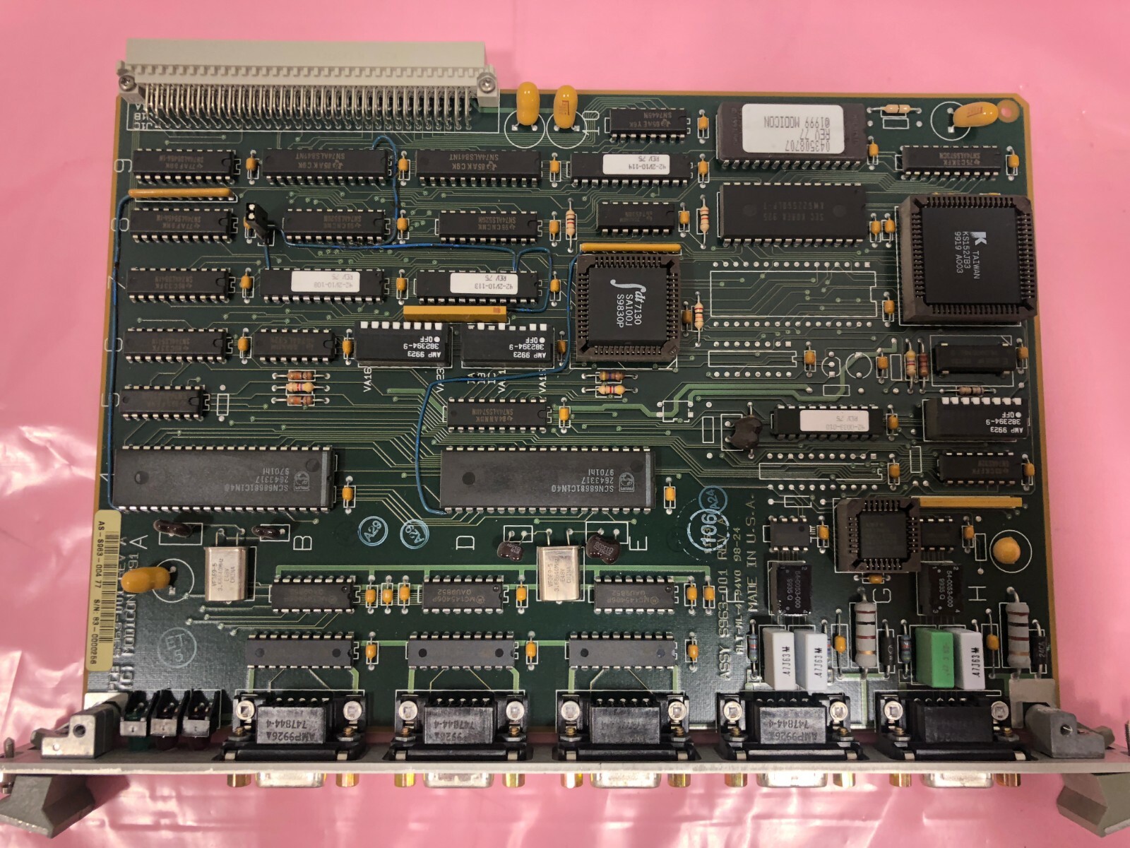 MODICON VME MVME PCB AS-S963-001 REV A S963-004 77 BOARD