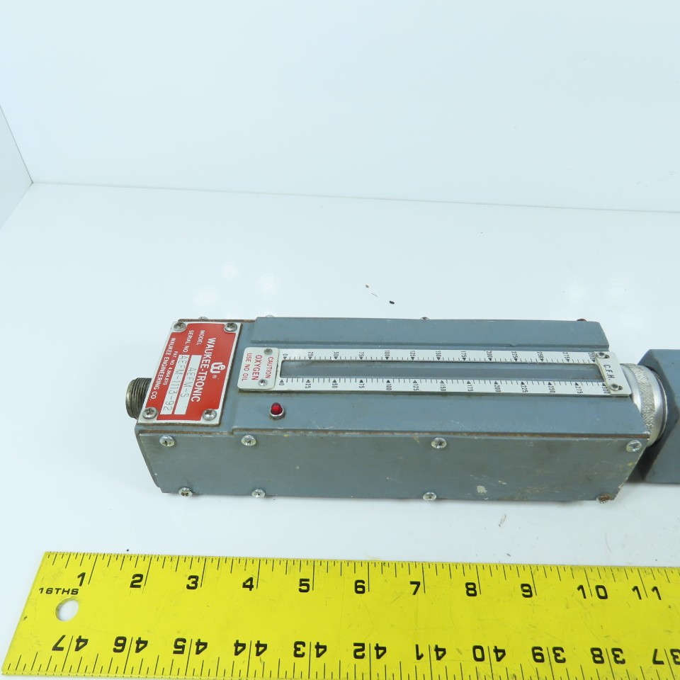 Waukee MPX-7 Flo-Meter Gas Flow Meter PR 30PSIG W/ Waukee-Tronic Controller