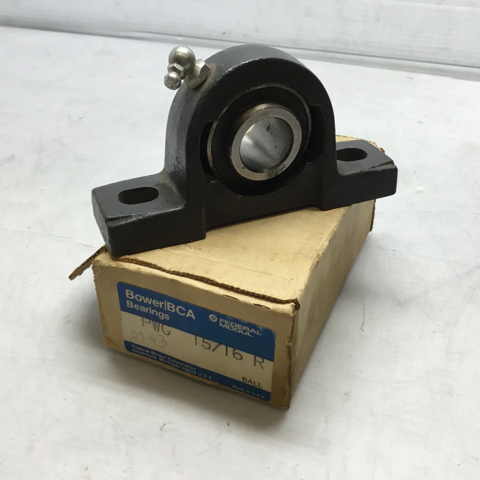 National BCA Bower Bearings / Federal Mogul PWG 15/16- R Pillow Bearing