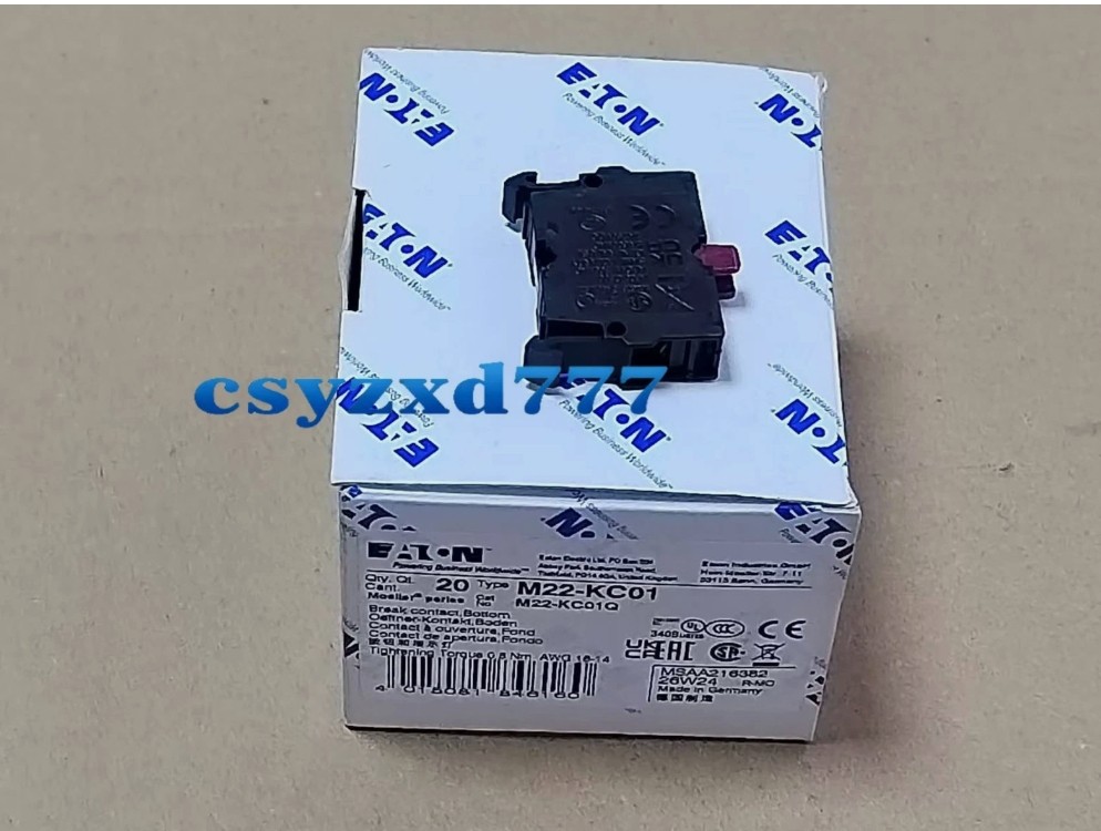 20 pc EATON M22-KC01 Button Switch Auxiliary Contact