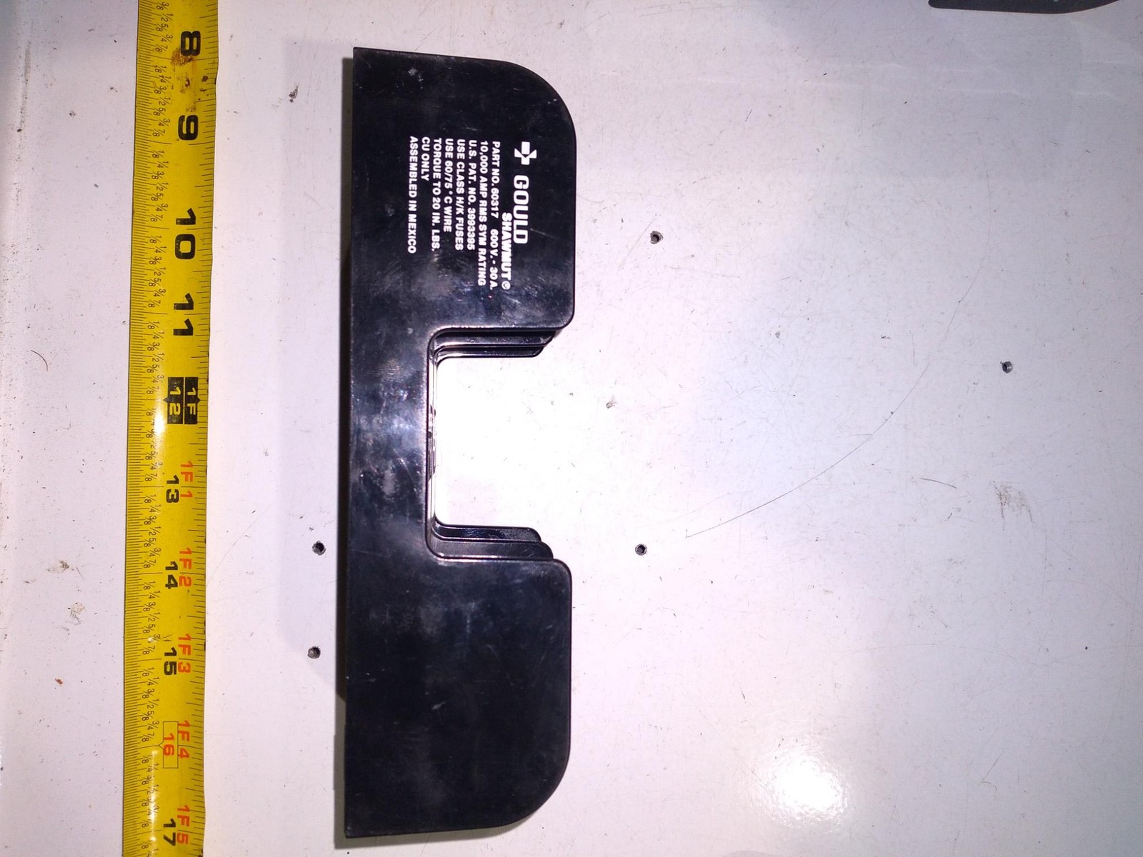 GOULD SHAWMUT 60317 600V 30A 10000 AMP RMS SYM RATING CLASS H/K FUSES H25060-3C