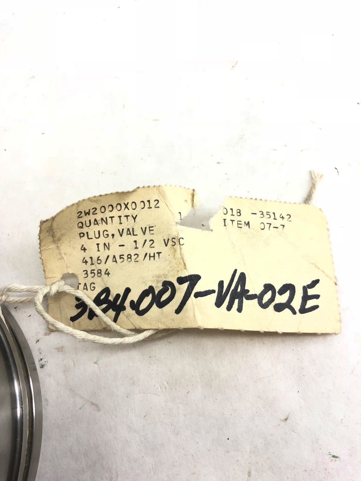 FISHER CONTROLS 2W2000X0012 VALVE PLUG MODULE 4” – 1/2” VSC 416/A582/HT, (B425)