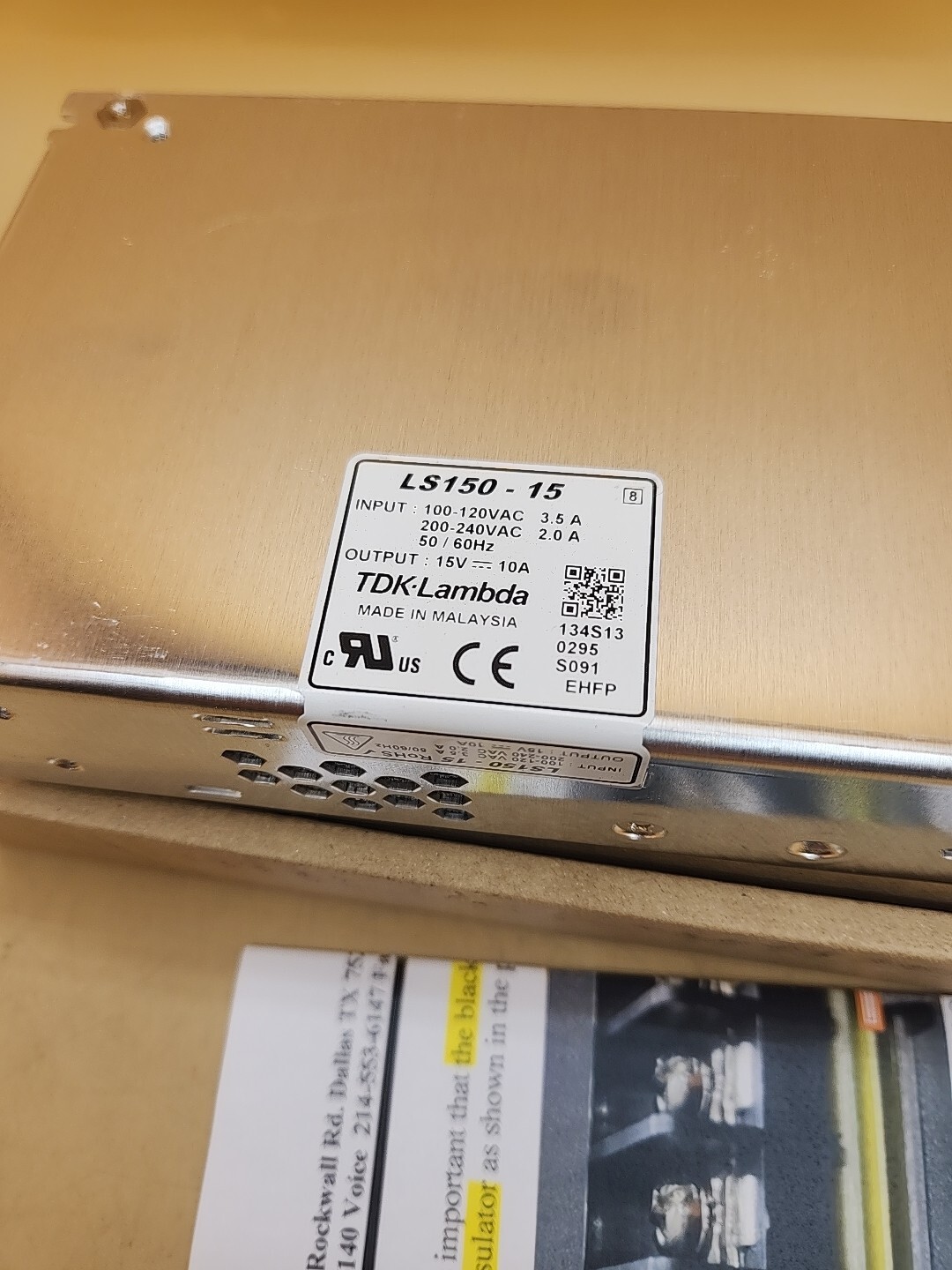 TDK Lambda LS150-15 Power Supply AC/DC Converter 15V 150W – NEW Open Stock