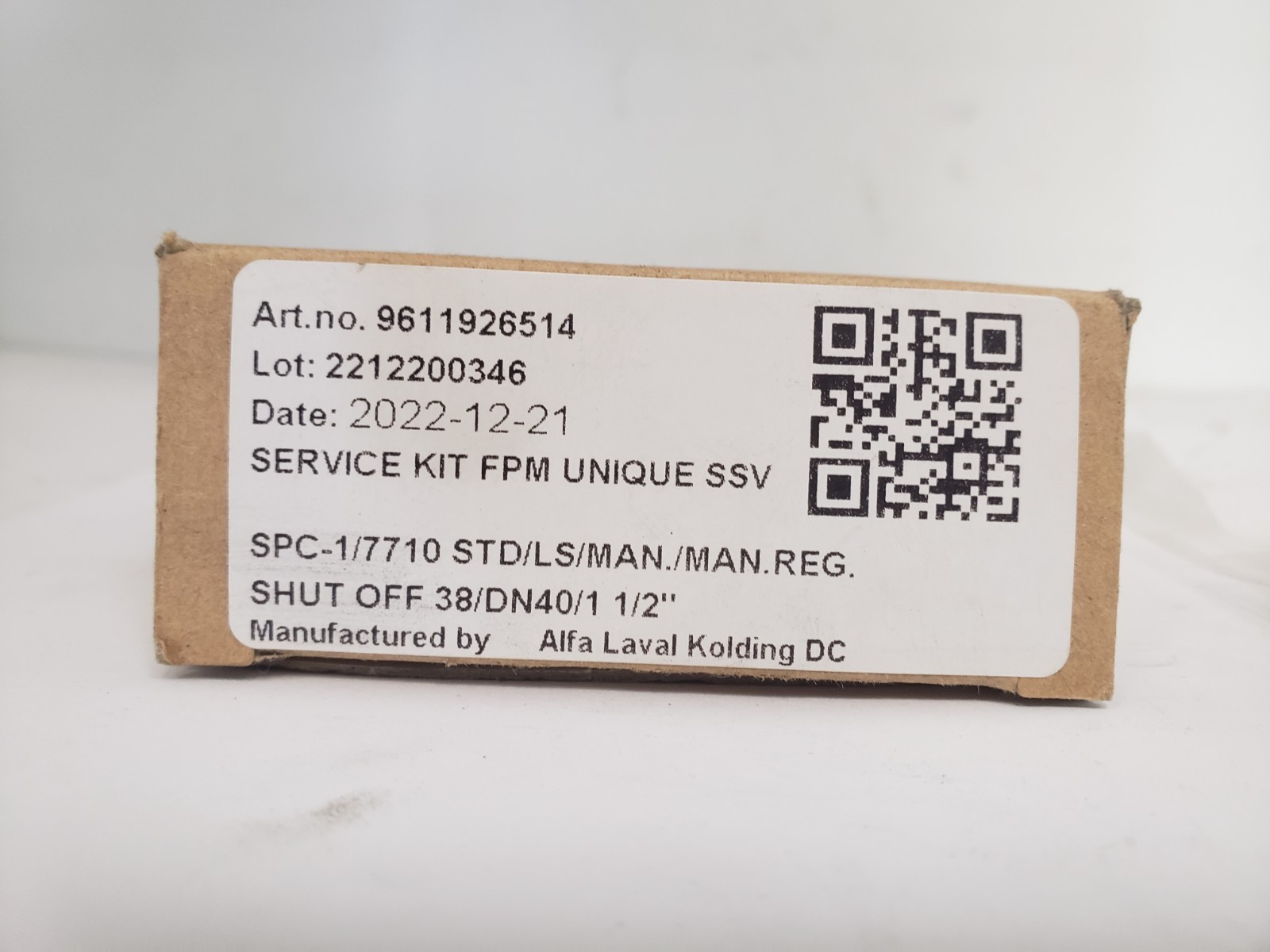 ALFA LAVAL SPC-1/7710 SERVICE KIT FOR UNIQUE SSV VALVE, NIB