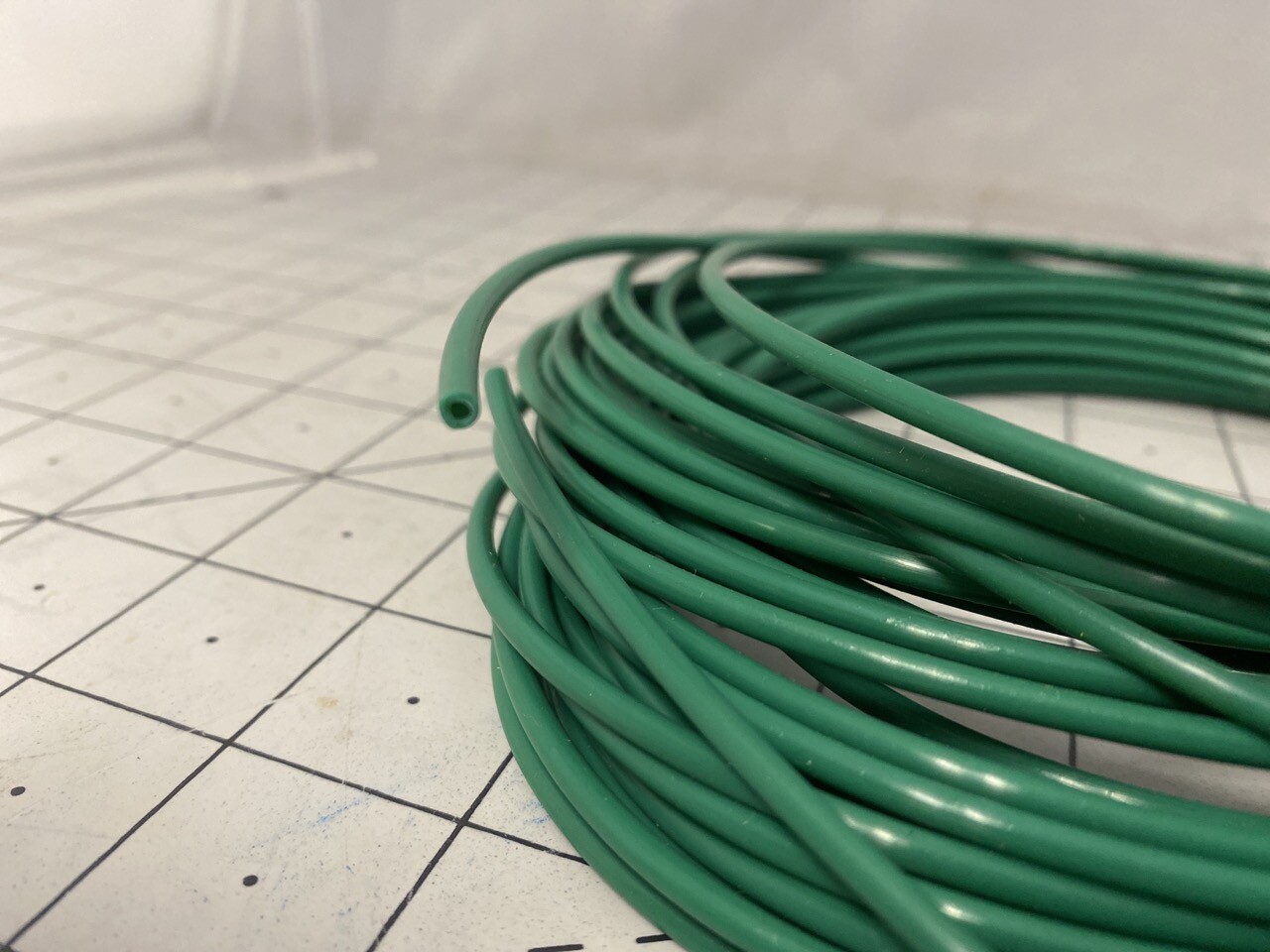 Amphenol Industries Tubing, PTFE, 1/8″ OD x 1/16″ ID, Green PN: 85-0271-01