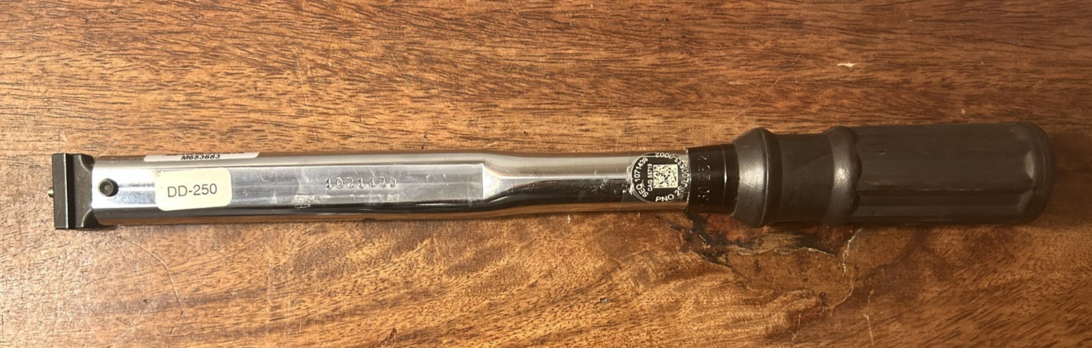 Sturtevant Richmont 1071439 DD-250 150-750 IN. LBS Torque Wrench 13” CCM 750I