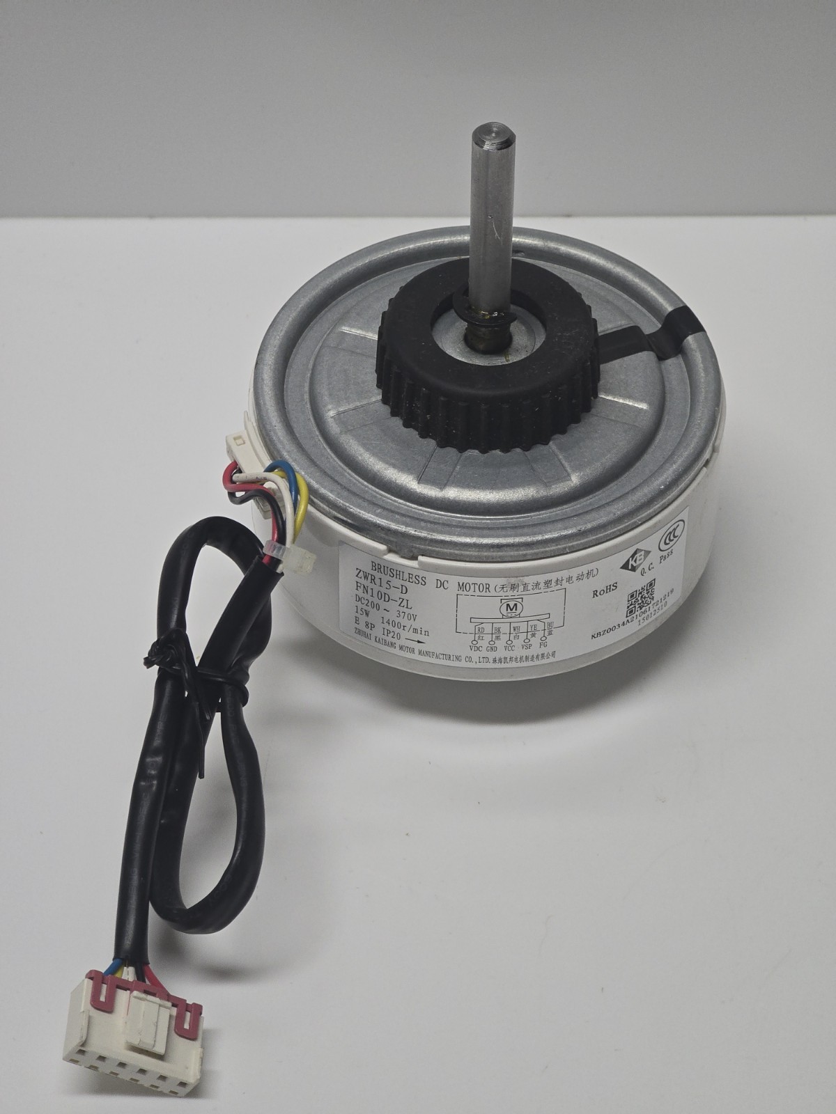 ZWR15-D FN10D-ZL Brushless DC Motor 200-370V 15W 1400RPM Fits Gree 150104060117