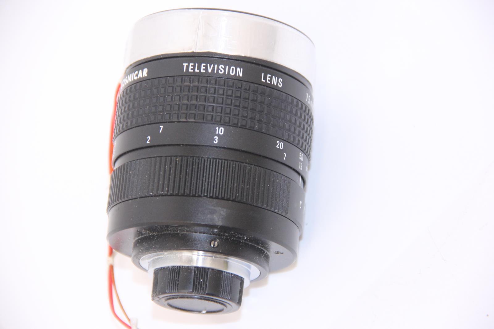COSMICAR 75MM 1:1.4 Television Lens with Leads