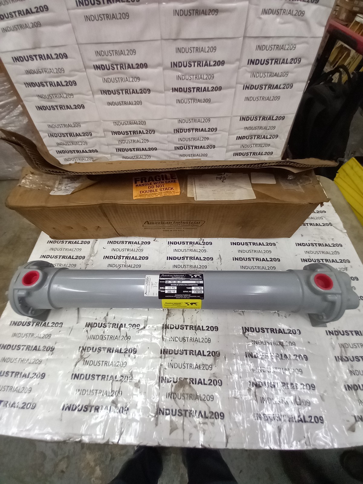 AMERICAN INDUSTRIAL AB-703-B6-FP HEAT EXCHANGER 150 PSI