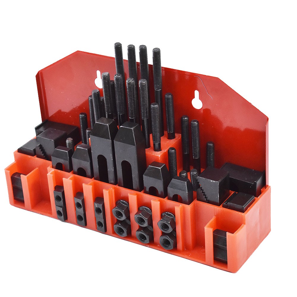 Pro-Series 7/16″ T-Slot 3/8-16 Clamping Kit Bridgeport Mill Set Up 58 Piece Set