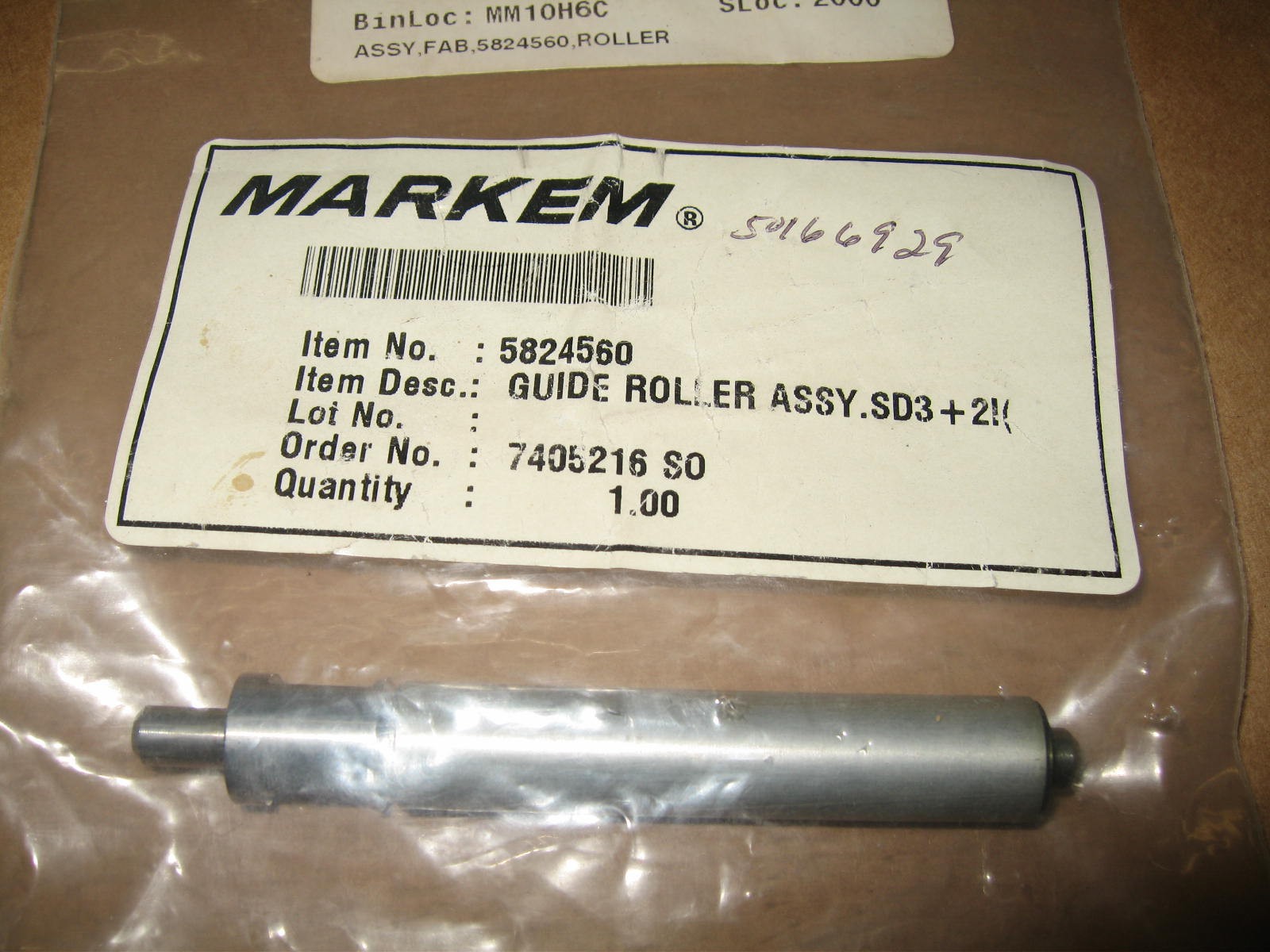 Markem 5824560 Guide Roller Assembly