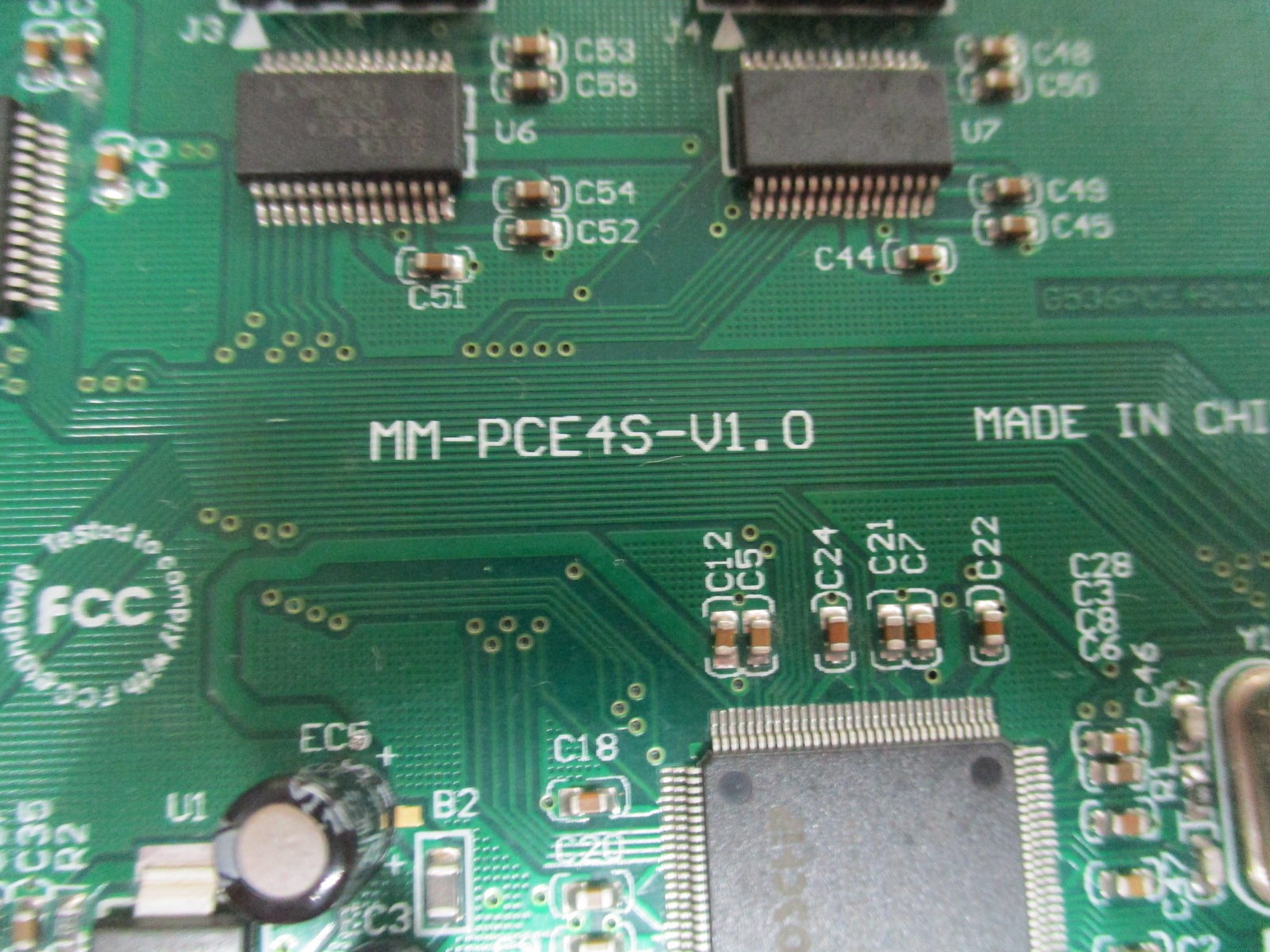 Part SY-PEX-4S PCI Express 4-Port Card MM-PCE4S-V1.0