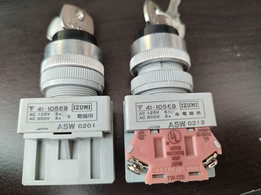 IZUMI – Control Unit ASW 0201 & 0213 Switch (2 units) Keyed