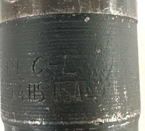 C-L TAPER SHANK SPIRAL FLUTE DRILL BIT 1-1/64″ CD X 11″ OAL 6-1/2″ FLUTE MT3 HSS