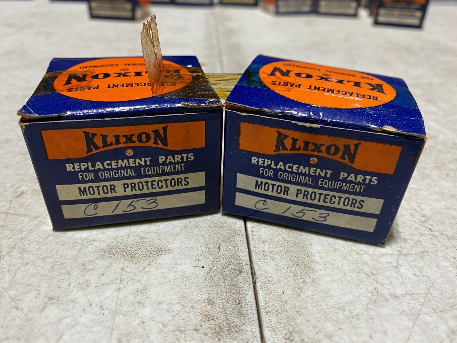 Two (2) KLIXON Automatic Overload Motor Protector C153, NOS in box