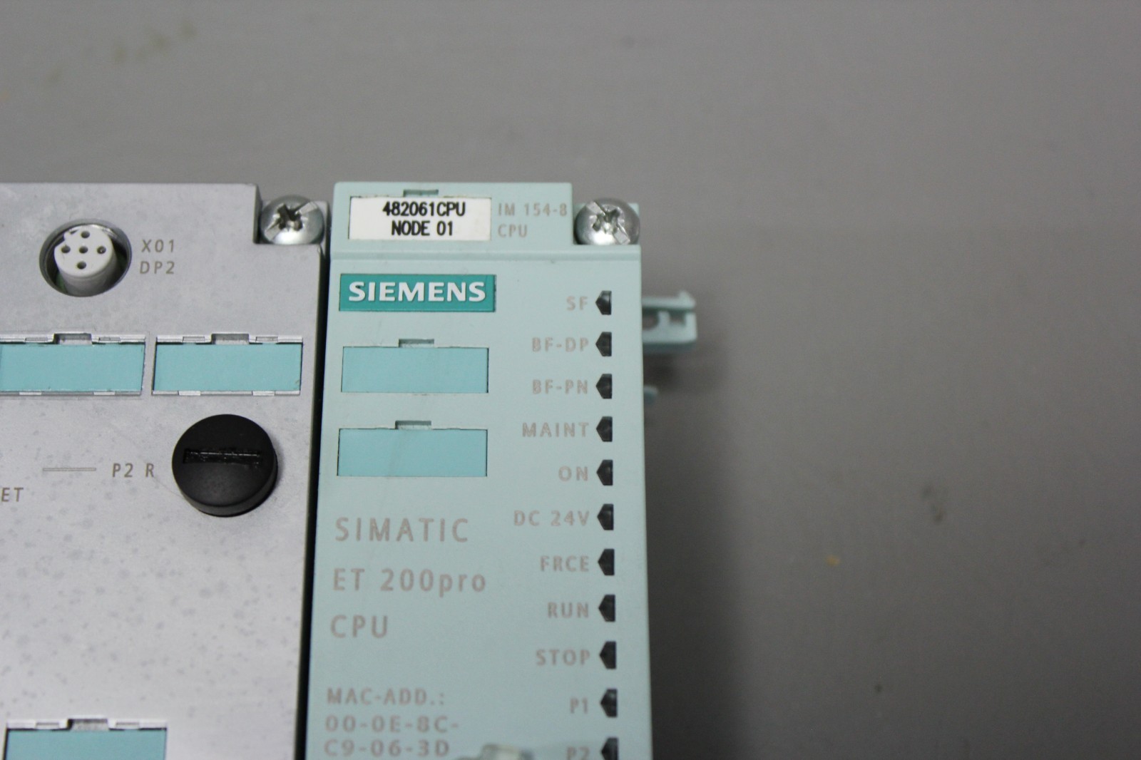 SIEMENS SIMATIC ET 200pro CPU MODULE W/PROFINET 6ES7 154-8AB01-0AB0