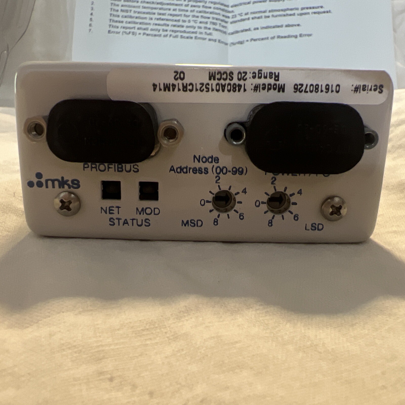 MK ALTA Digital Mass Flow Controller 1480A01521CR14M14