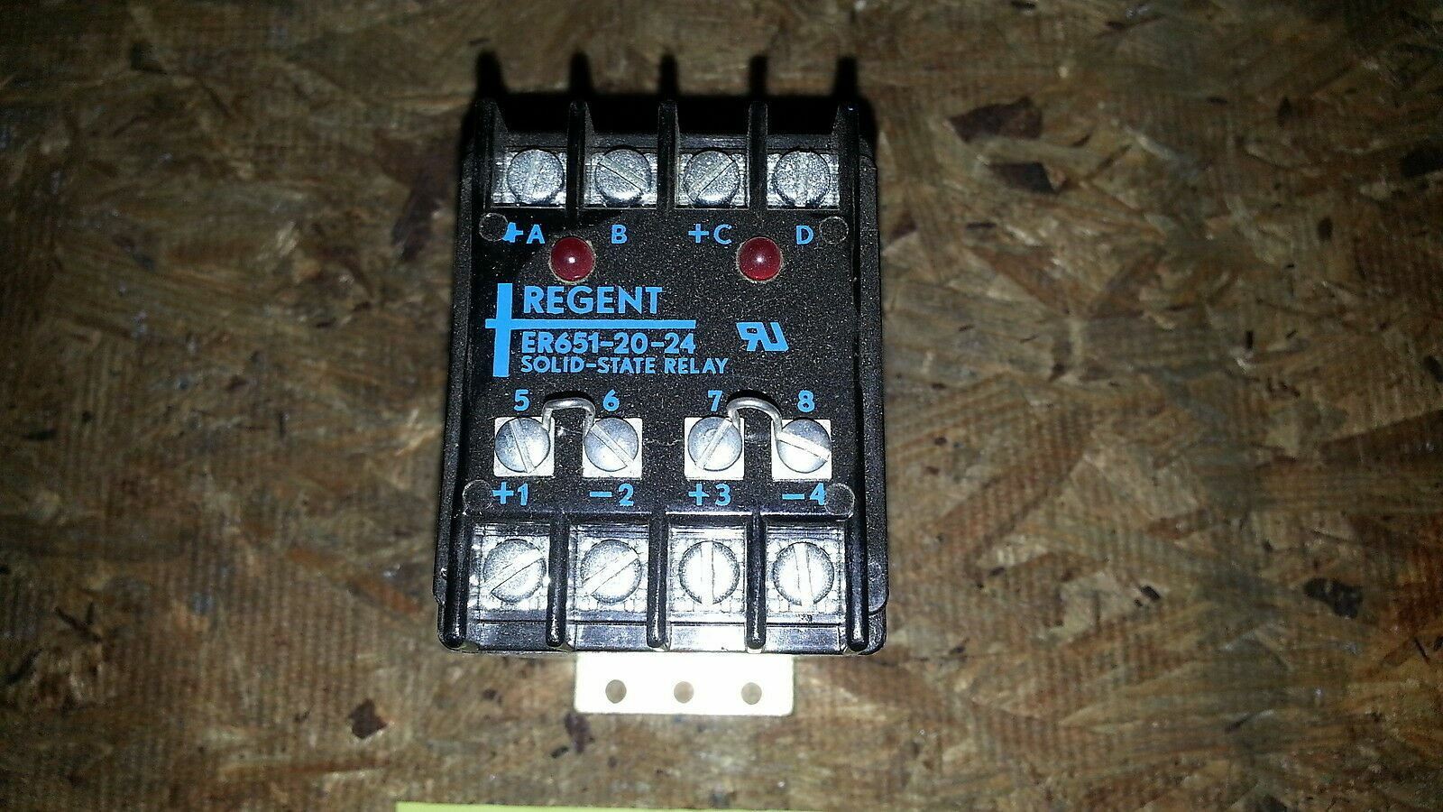 Regent ER651-20-24 Solid State Relay 24VDC 2 Pole Industrial Control Automation
