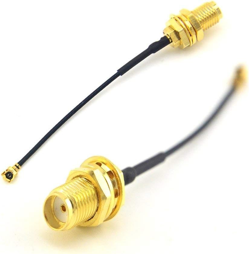 5pcs IPX IPEX-1 U.FL to SMA Female Pigtail Antenna Wi-Fi Black