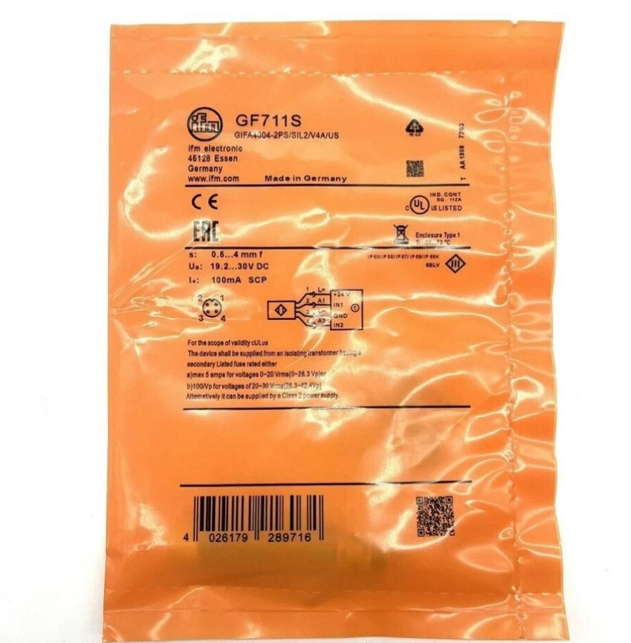 1-piece set of brand new GF711S IFM GF711S sensor proximity switch