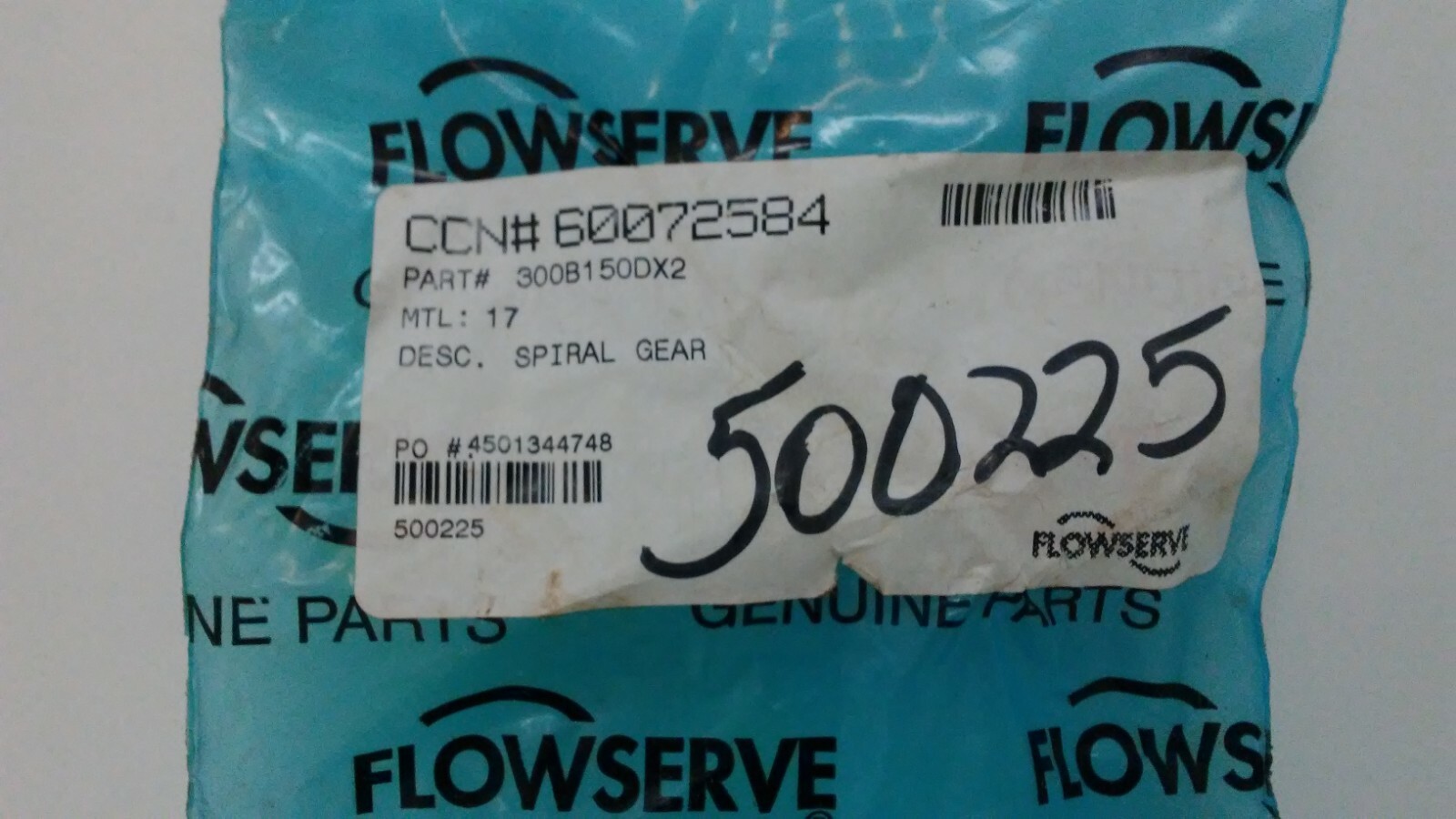 NEW OLD STOCK! FLOWSERVE PUMP SPIRAL GEAR 300B150DX2