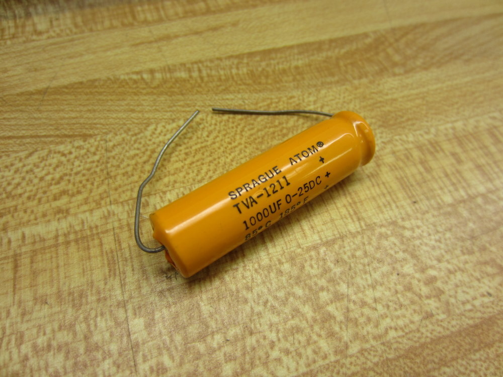 Sprague TVA-1211 Capacitor TVA1211 1000UF 25DC Orange (Pack of 3)
