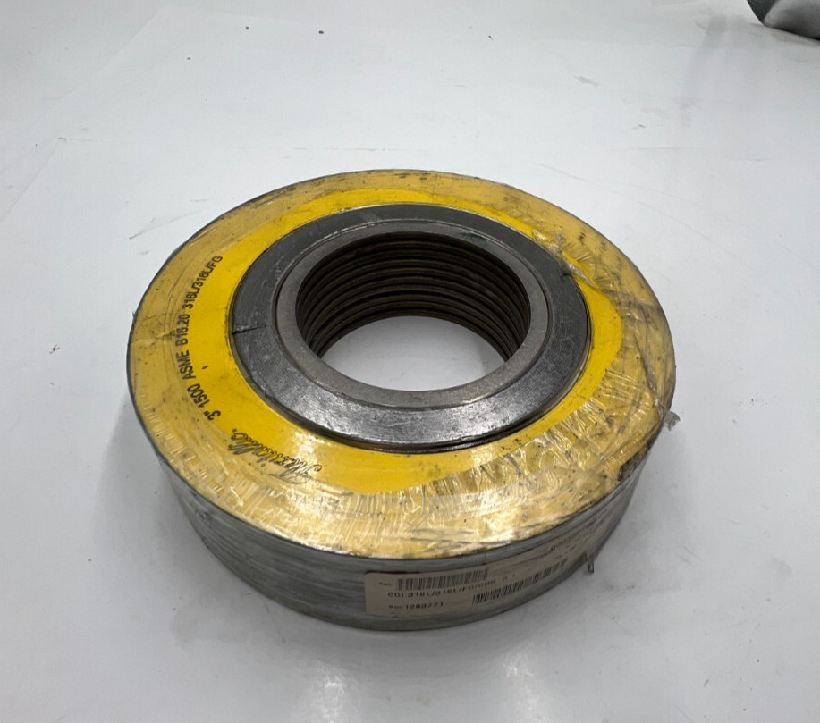 (QTY 10) Flexitallic 030150202085 Spiral Wound Gasket 3″ 1500 ASME B16.20 Yellow