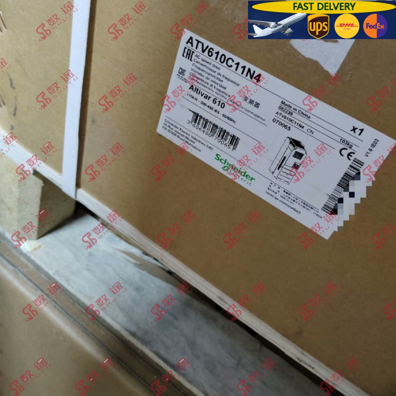 Schneider ATV610C11N4 110kW 380-415V Inverter#1pcs new by UPS