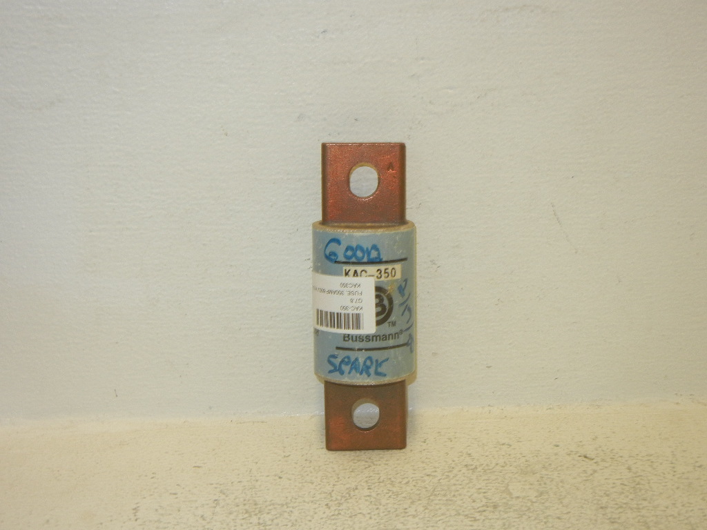 COOPER BUSSMANN KAC-350 USED 350A TRON RECTIFIER FUSE 600V KAC350