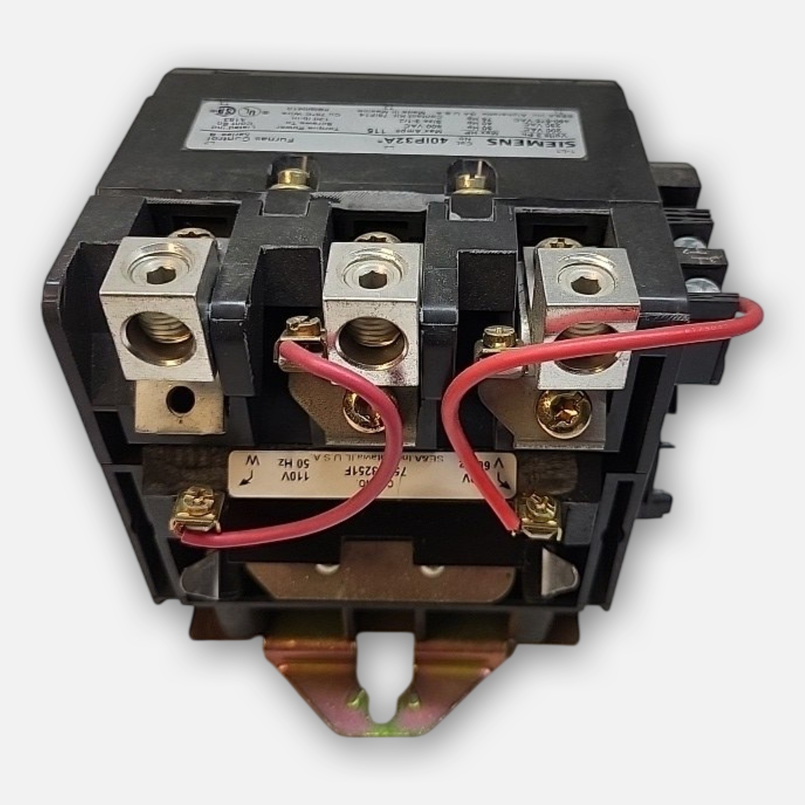 NEW SIEMENS 40IP32A* /B FURNAS CONTROL CONTACTOR 115A 600VAC SIZE 3 1/2