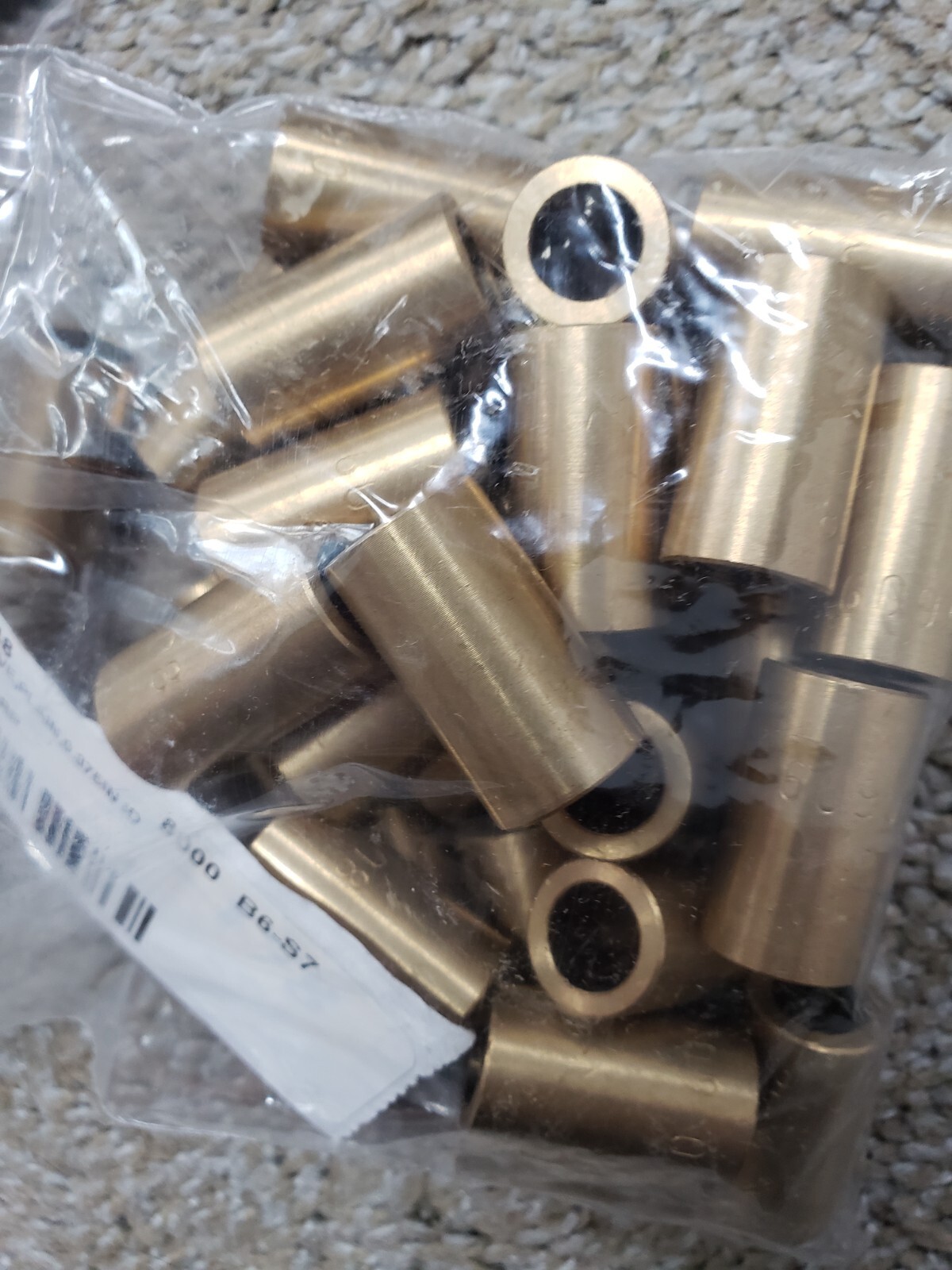 NEW LOT of 30 McMasters Carr Bronze bushings Sleeve Bearing .375″ ID # 6381k46