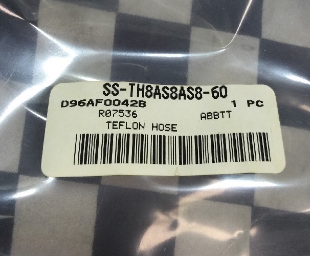 Swagelok Teflon Hose SS-TH8AS8AS8-60, LOT OF 2, SSTH8AS8AS860, Shipsameday #152B