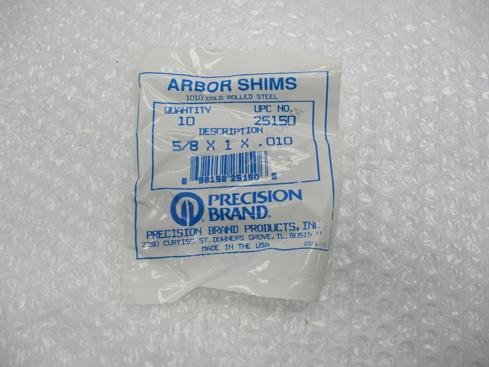 PRECISION BRAND 25150 SHIMS PKG OF 10 NSMP