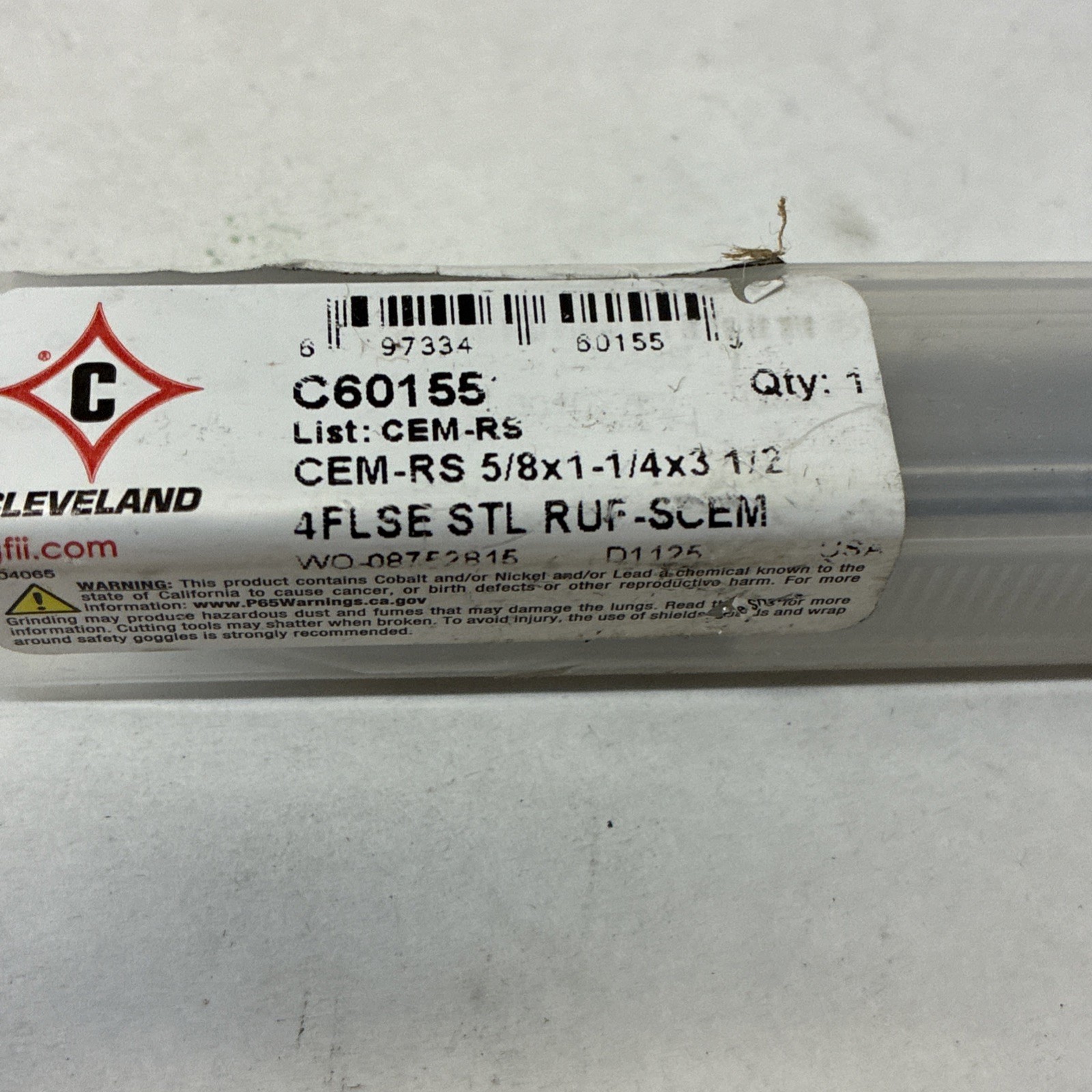 Cleveland C60155 CEM-RS 5/8×1-1/4×3-1/2 Qty 1
