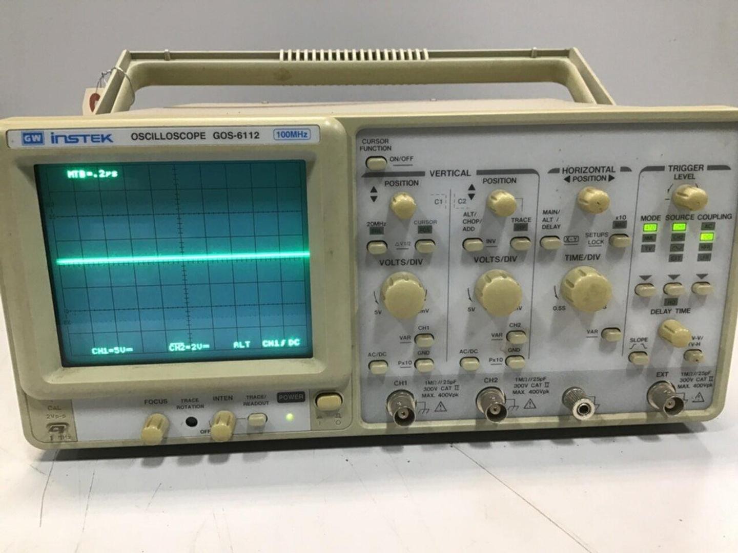 GW INSTEK Oscilloscope GOS-6112 Used #119530